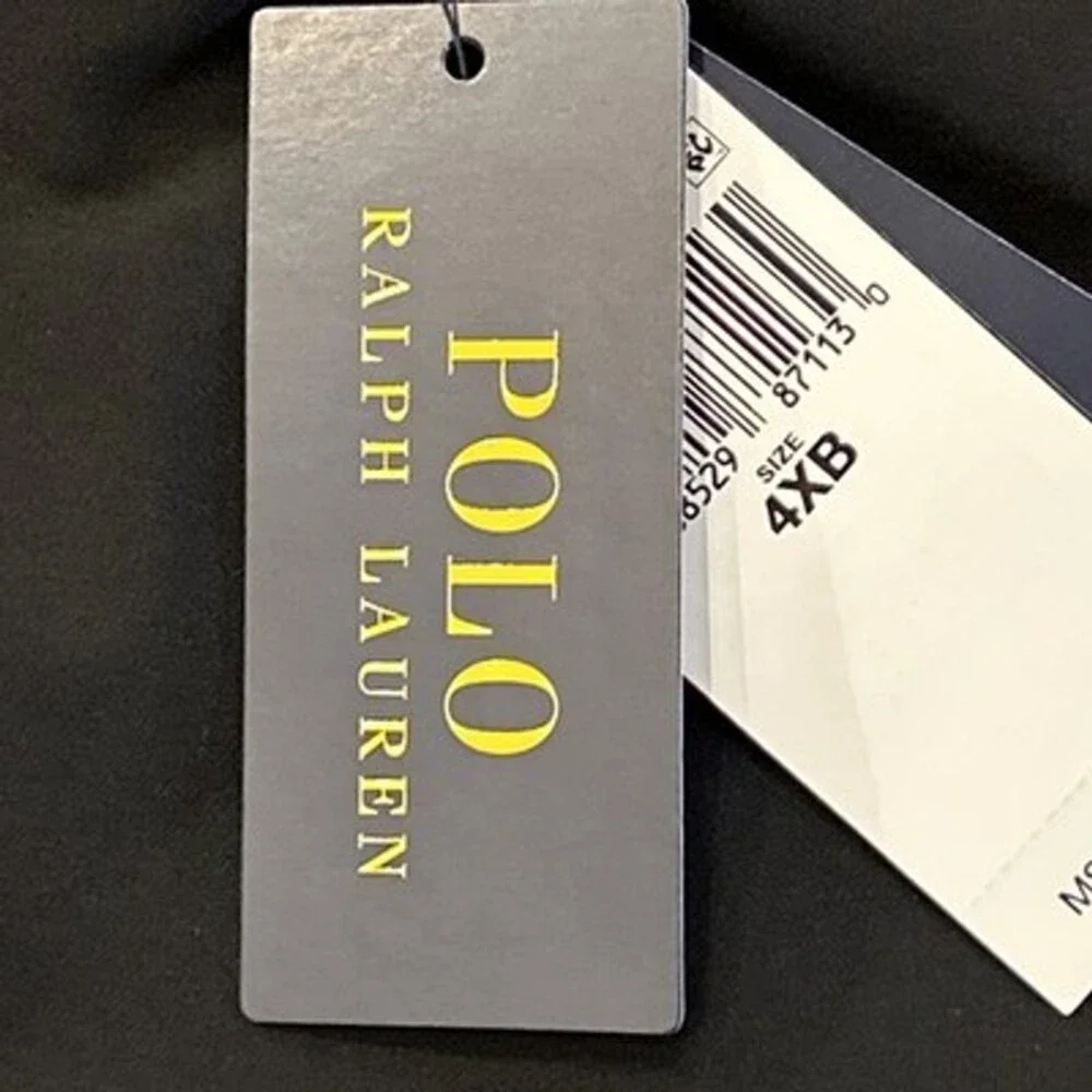 NWT Polo Ralph Lauren Men 4XB Kailua Board Shorts Swim Trunks Red Pony Black 9